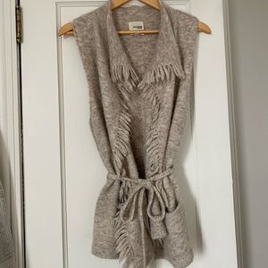 Aritzia Wool Vest in “Heather Herring”